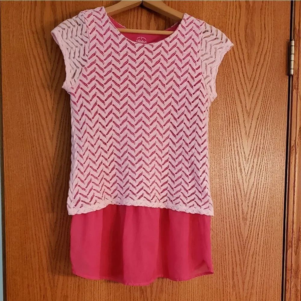 Faded Glory Girls Sz. XL (14/16) Layered Top